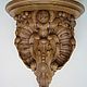 Carved wall console shelf Rococo 2, oak. Shelves. Carved decor. Online shopping on My Livemaster.  Фото №2