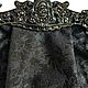 Сумка  из  натуральной кожи  Черная  ( цветы ). Классическая сумка. Art  Clutch. Интернет-магазин Ярмарка Мастеров.  Фото №2