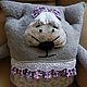 Pillow toy, Grey mouse, children pillow, Decorative pillow,. Pillow. Givemiracles. Online shopping on My Livemaster.  Фото №2