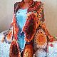 Shawl-stole 'Fall colors' handmade crochet. Wraps. hand knitting from Galina Akhmedova. My Livemaster. Фото №4