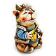 Ceramic figurine 'Mikhalych the Cat'. Figurines. aboka. Online shopping on My Livemaster.  Фото №2