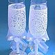 Wedding glasses 'LACE'. Dot painting on glass. Wedding glasses. RomanticArtGlass. Online shopping on My Livemaster.  Фото №2