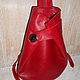 Женская  кожаная сумка рюкзак  "Красный соблазн" 2. Classic Bag. Lara & Ko. Online shopping on My Livemaster.  Фото №2
