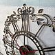 Часы авторские 53,5см "Aaris", настенные, золотая патина. Часы классические. KuusArt (часы, декор, таблички). Ярмарка Мастеров.  Фото №5