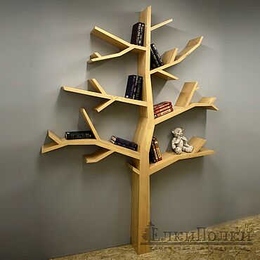 Стеллаж для книг в виде дерева 1.2м