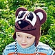 Шапка Мишка теплая, Шапки, Екатеринбург,  Фото №1