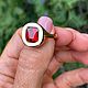 17.5 Кольцо с гранатом спессартином 4.0 ct Натуральные камни. Кольца. Елена. Ярмарка Мастеров.  Фото №6