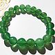Bracelet agate 'Spring greens', Bead bracelet, Gatchina,  Фото №1
