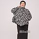 Art.4609 wide jacket with buttons woolen black and white. Jackets. MilaMi. Online shopping on My Livemaster.  Фото №2