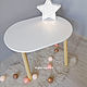 Children's table 'Oval'. Furniture for a nursery. Night Light 54. Online shopping on My Livemaster.  Фото №2