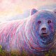 Bear Painting ORIGINAL OIL PAINTING on Canvas, Montana Animal Painting. Pictures. Vkusnye Kartiny. Ярмарка Мастеров.  Фото №6