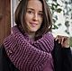 Купить шарф ручной работы. Шерстяной шарф. Handmade. Вязаный шарф. Теплый шарф. Аксессуар. Снуд.