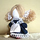 Order Motanka doll is an assistant in studies. Knitted cozy. Livemaster. . Folk Dolls Фото №3