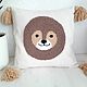 Order Lion Baby pillow. Bunniess and friends (toys-for-kids). Livemaster. . Pillow Фото №3