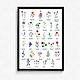 Poster ' Flower alphabet', Print templates, Moscow,  Фото №1