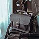 Винтажный женский портфель в цвете шоколад. Портфель. Петр Грек (Grekaleather). Интернет-магазин Ярмарка Мастеров.  Фото №2