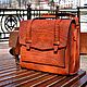 Кожаный портфель. Портфель. Obryadin. Интернет-магазин Ярмарка Мастеров.  Фото №2