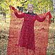  Openwork shawl-downy red gossamer. Shawls. Down shop (TeploPuha34). My Livemaster. Фото №6