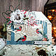 Sold!Card Feed the birds in winter. Merry Christmas. for the New year, Cards, Mytishchi,  Фото №1