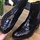 Order Genuine crocodile leather ankle boots, black color. SHOES&BAGS. Livemaster. . Ankle boot Фото №3