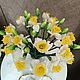 Нарциссы real touch. Цветы. Flowers16kzn-. Ярмарка Мастеров.  Фото №13