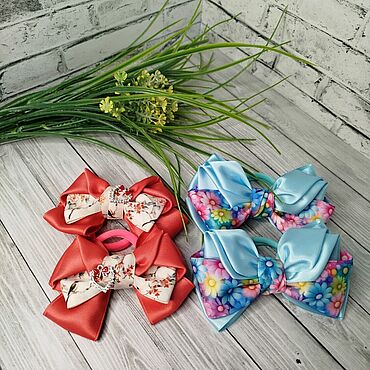 Украшения ручной работы. Ярмарка Мастеров - ручная работа Бантики летние. Handmade.