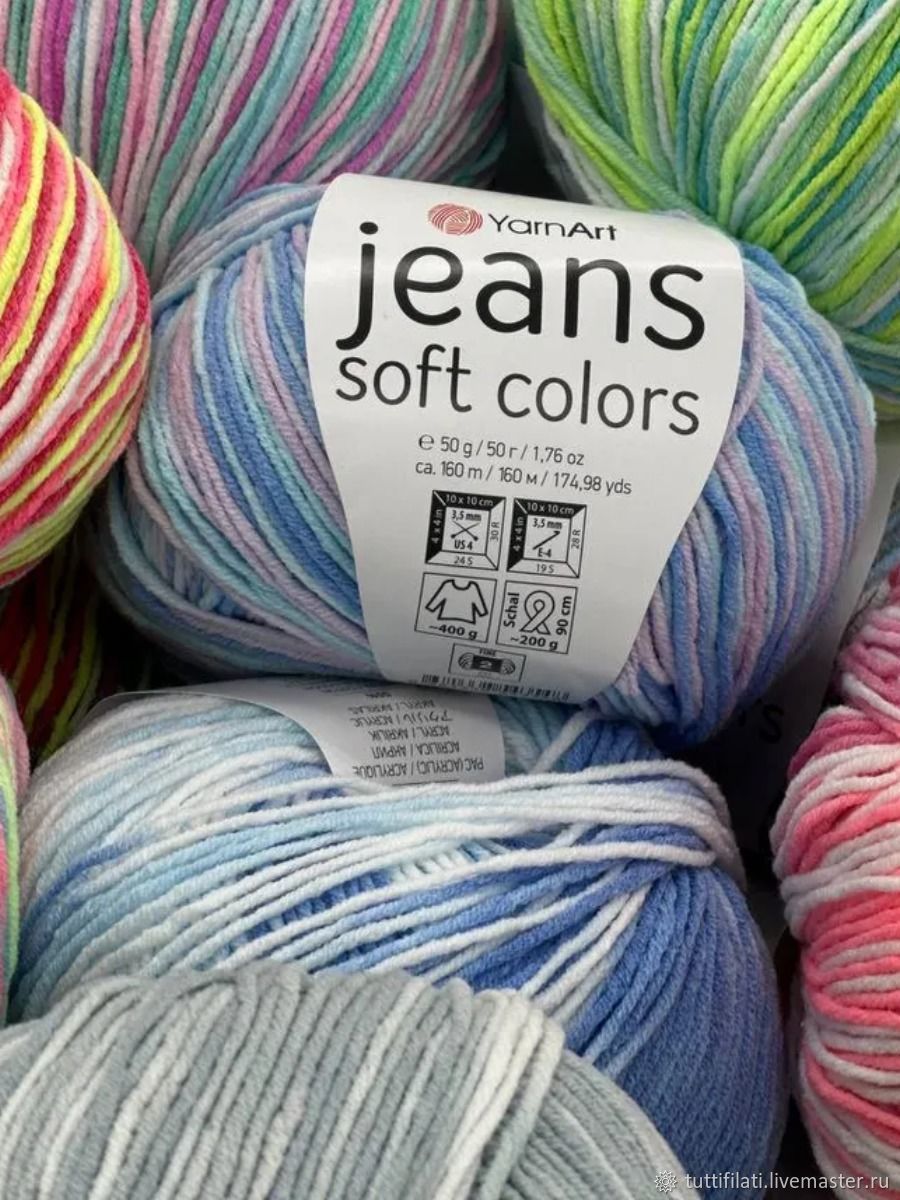 Пряжа: YarnArt JEANS SOFT COLORS купить в интернет-магазине