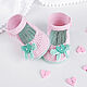 Botines para niña de punto, rosa. 3-6 meses, Gift for newborn, Cheboksary,  Фото №1