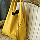 String Bag Leather Yellow Bag Package Hobo Shopper. Sacks. BagsByKaterinaKlestova (kklestova). Online shopping on My Livemaster.  Фото №2