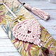 Bookmark for books Knitted heart pink. Gifts for March 8. BarminaStudio (Marina)/Crochet (barmar). Online shopping on My Livemaster.  Фото №2