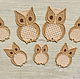 Embroidered small applique patch sew-on owls FSL lace free, Applications, Moscow,  Фото №1