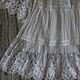 Платье-туника с кружевом, коллекция "White", молочный цвет, БОХО, Платья, Орел,  Фото №1
