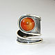 Ring curl made of 925 sterling silver with a stone HM0001. Rings. Sunny Silver. My Livemaster. Фото №5