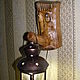 Деревянный светильник. Потолочные и подвесные светильники. Pinocchio-. Интернет-магазин Ярмарка Мастеров.  Фото №2