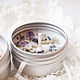 Massage candle in a jar with amethysts ' rose and patchouli', Candles, Moscow,  Фото №1