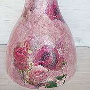 Для дома и интерьера handmade. Livemaster - original item Lampshades and ceiling lamps: Lampshade with roses. Handmade.
