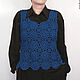 Openwork Crochet Top Blue dream. Tops. Talking look. Интернет-магазин Ярмарка Мастеров.  Фото №2
