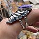 Безразмерное кольцо с чароитом в серебре 925 пробы. Кольца. Shahinian Jewelry. Ярмарка Мастеров.  Фото №4