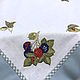 Льняная скатерть с вышивкой Villeroy & Boch Cottage. Скатерти. ot Natalis. Ярмарка Мастеров.  Фото №5