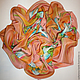 Платок батик "В поле". Платки. Татьяна Султанова  Batik and Felt. Ярмарка Мастеров.  Фото №4