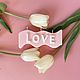 Свеча из натурального воска "LOVE", Свечи, Москва,  Фото №1