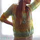 To better visualize the model, click on the photo CUTE-KNIT NAT Onipchenko Fair masters to Buy spring jumper knitted
