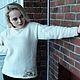 свитер вязаный Любопытный Кот женский авторский спицами теплый. Свитеры. Евгения  Черевкова. Ярмарка Мастеров.  Фото №5