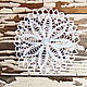 Order Decorative napkins: Snowflake spokes. Kruzhevnoe. Livemaster. . Doilies Фото №3