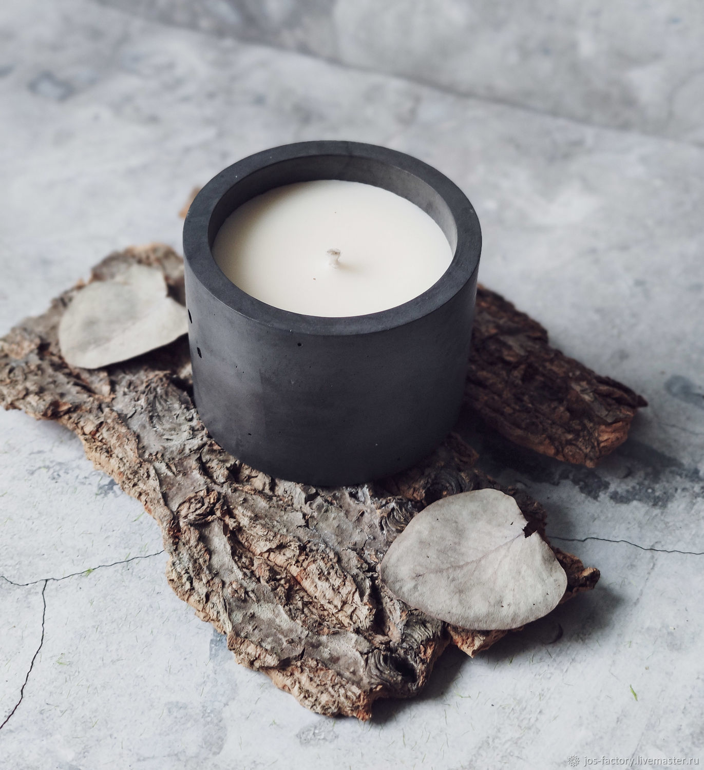 Soy candle in concrete aromatic, Candles, Tver,  Фото №1