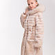Muton fur coat with cross stripes 'Yakutyanka'. Childrens outerwears. Kids fur coat. Online shopping on My Livemaster.  Фото №2