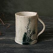 Посуда handmade. Livemaster - original item Rustic Fog Mug 250 ml. Handmade.