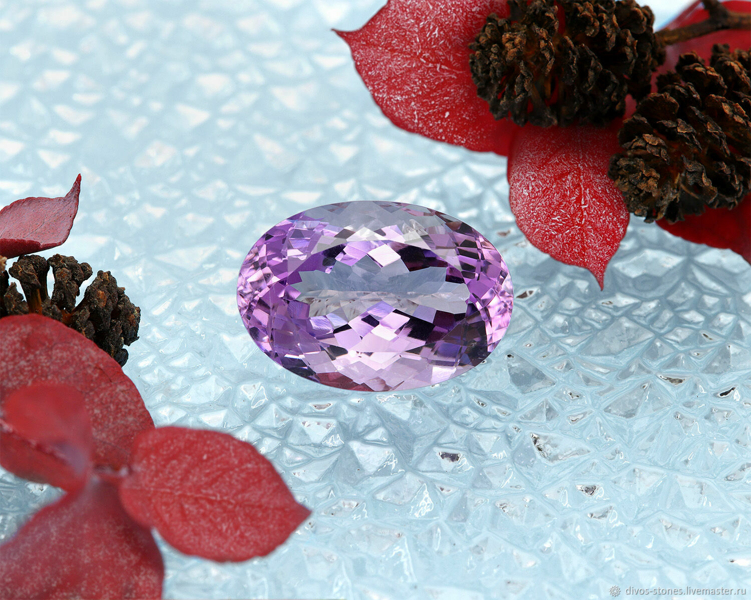 Аметист природный ограненный, 13.63 ct в интернет-магазине Ярмарка ...