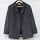 Men's winter coat pea jacket, tweed, removable wool lining, Mens outerwear, Ekaterinburg,  Фото №1