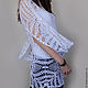 To better visualize the model, click on the photo CUTE-KNIT NAT Onipchenko Fair masters to Buy a white tunic beach
